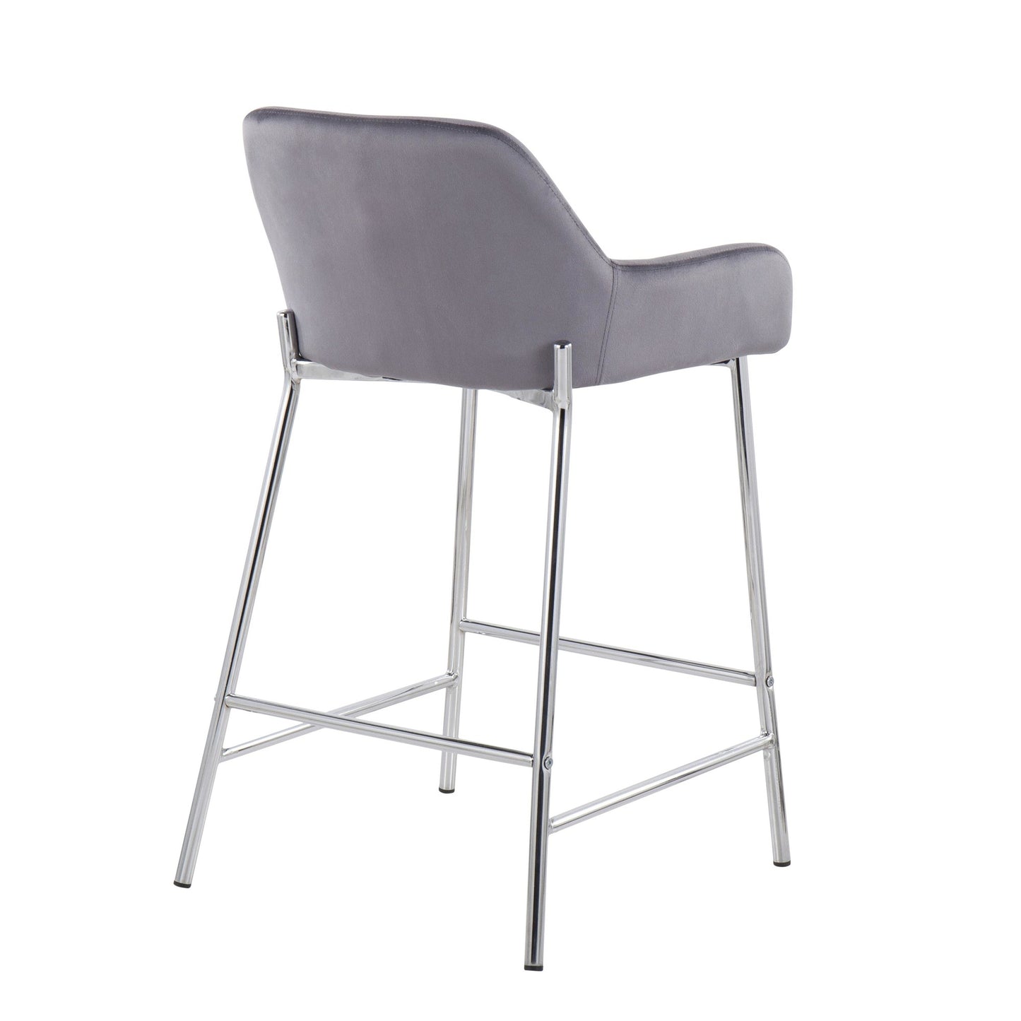 Daniella Fixed-Height Counter Stool - Set of 2 By LumiSource - B24-DNLA2 CHRMVSV2 | Counter Stools | Modishstore - 6