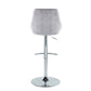 Diana Adjustable Bar Stool - Set of 2 By LumiSource - BS-DIANACOR-RT2 CHRMGY2 | Bar Stools | Modishstore - 6