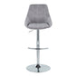 Diana Adjustable Bar Stool - Set of 2 By LumiSource - BS-DIANACOR-RT2 CHRMGY2 | Bar Stools | Modishstore - 5