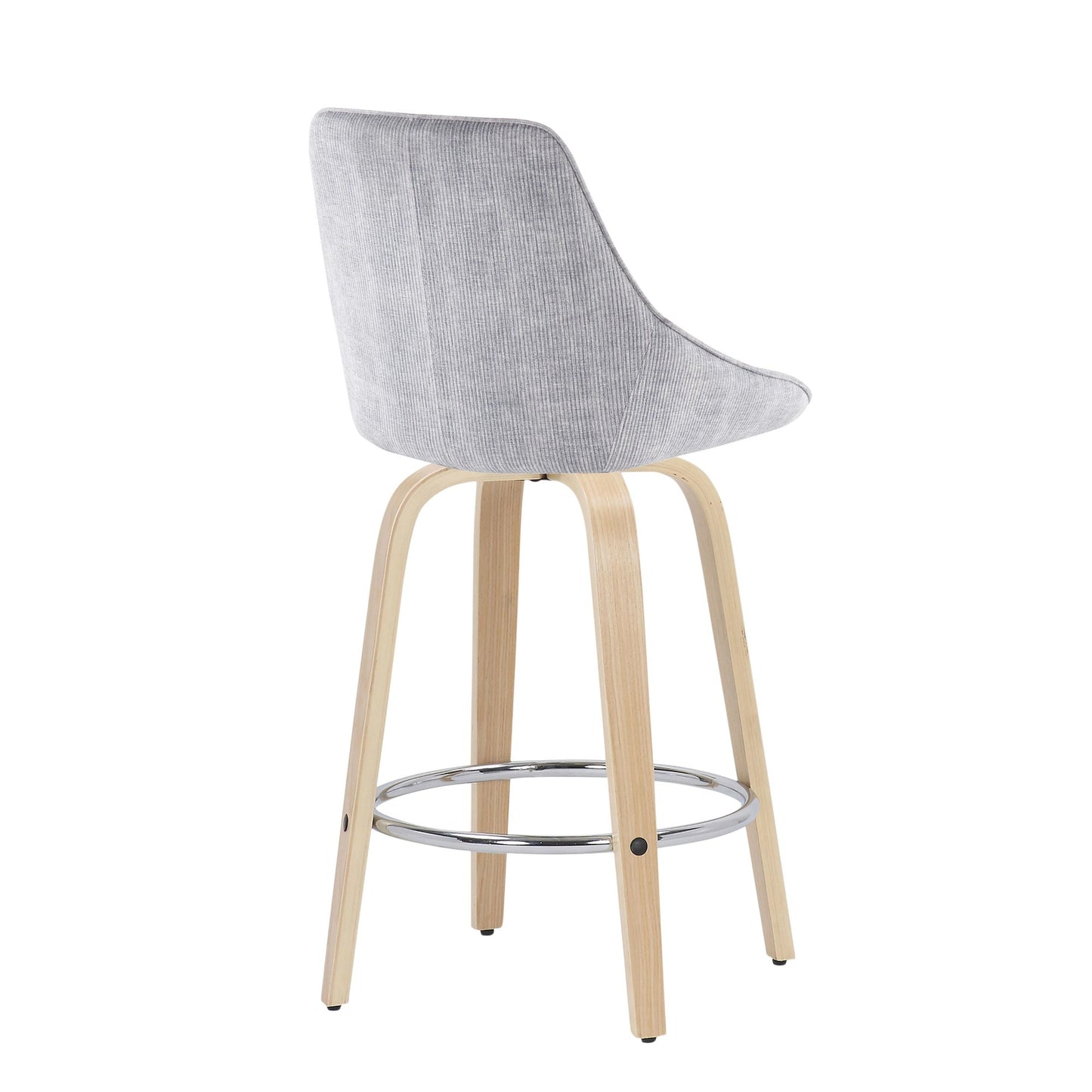 Diana Fixed Height Counter Stool - Set of 2 By LumiSource - B26-DIANACORGRT-R2 NAGY2 | Counter Stools | Modishstore - 4