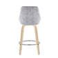 Diana Fixed Height Counter Stool - Set of 2 By LumiSource - B26-DIANACORGRT-R2 NAGY2 | Counter Stools | Modishstore - 6