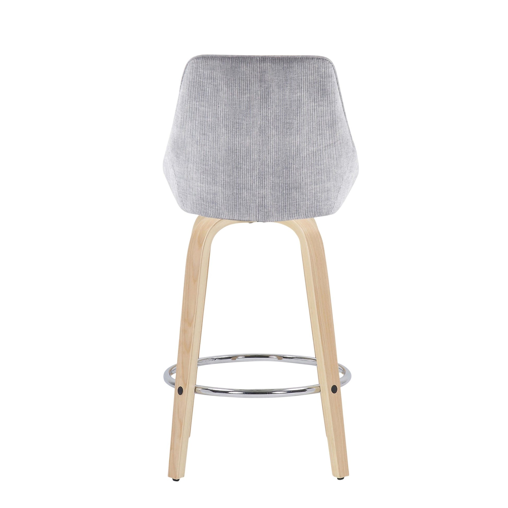 Diana Fixed Height Counter Stool - Set of 2 By LumiSource - B26-DIANACORGRT-R2 NAGY2 | Counter Stools | Modishstore - 6
