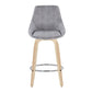 Diana Fixed Height Counter Stool - Set of 2 By LumiSource - B26-DIANACORGRT-R2 NAGY2 | Counter Stools | Modishstore - 5