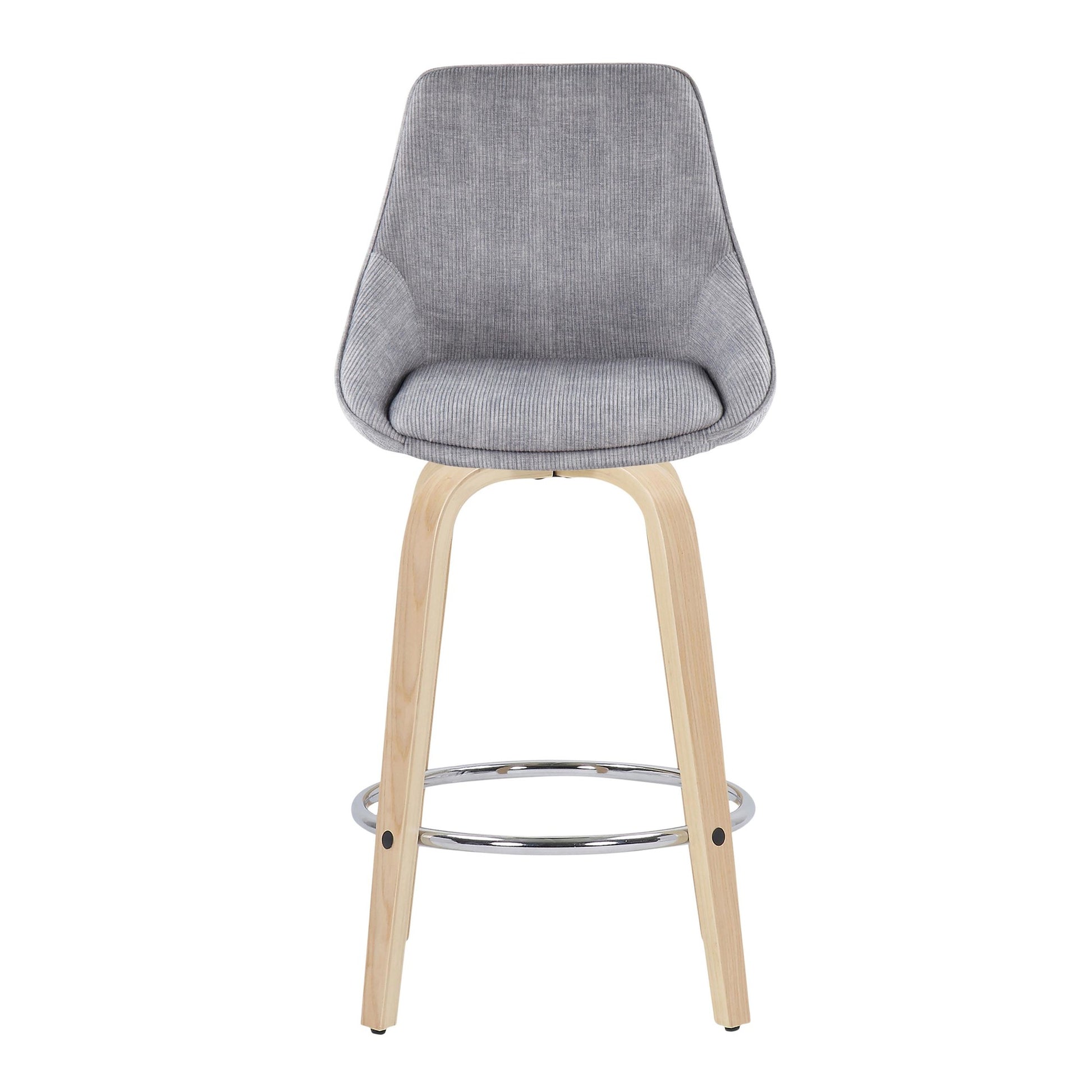 Diana Fixed Height Counter Stool - Set of 2 By LumiSource - B26-DIANACORGRT-R2 NAGY2 | Counter Stools | Modishstore - 5