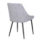 Diana Corduroy Chair - Set of 2 By LumiSource - CH-DIANA COR BKGY2 | Dining Chairs | Modishstore - 5
