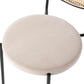 LeisureMod Euston Modern Wicker Dining Chair with Velvet Round Seat | Dining Chairs | Modishstore - 11