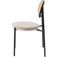 LeisureMod Euston Modern Wicker Dining Chair with Velvet Round Seat | Dining Chairs | Modishstore - 6