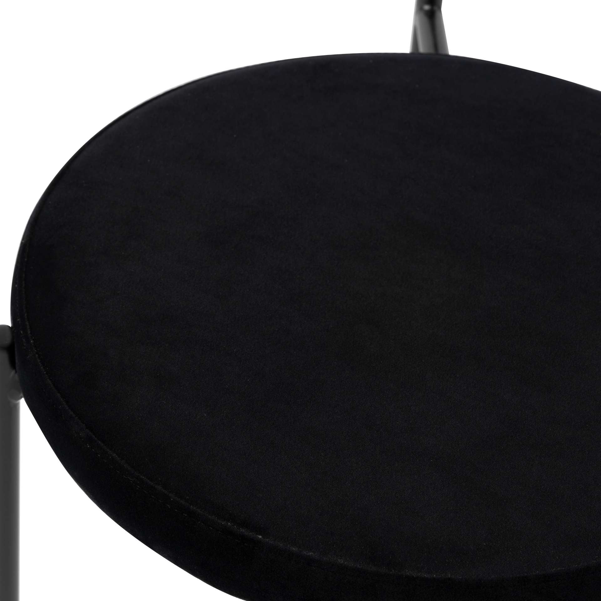 LeisureMod Euston Modern Wicker Dining Chair with Velvet Round Seat | Dining Chairs | Modishstore - 20