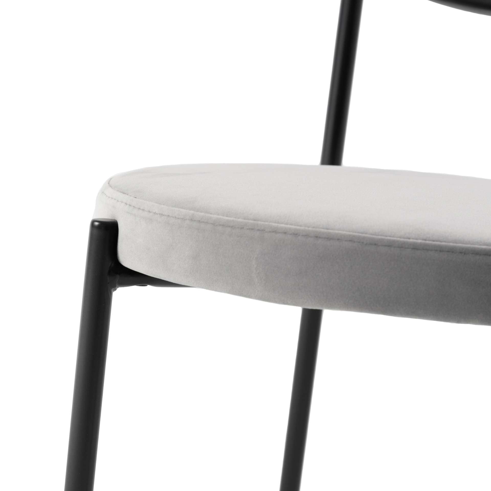 LeisureMod Euston Modern Wicker Dining Chair with Velvet Round Seat | Dining Chairs | Modishstore - 29