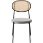 LeisureMod Euston Modern Wicker Dining Chair with Velvet Round Seat | Dining Chairs | Modishstore - 26