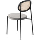 LeisureMod Euston Modern Wicker Dining Chair with Velvet Round Seat | Dining Chairs | Modishstore - 28