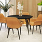 LeisureMod Markley Modern Leather Dining Arm Chair With Metal Legs - EC26G | Dining Chairs | Modishstore - 15