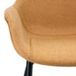 LeisureMod Markley Modern Leather Dining Arm Chair With Metal Legs - EC26G | Dining Chairs | Modishstore - 18