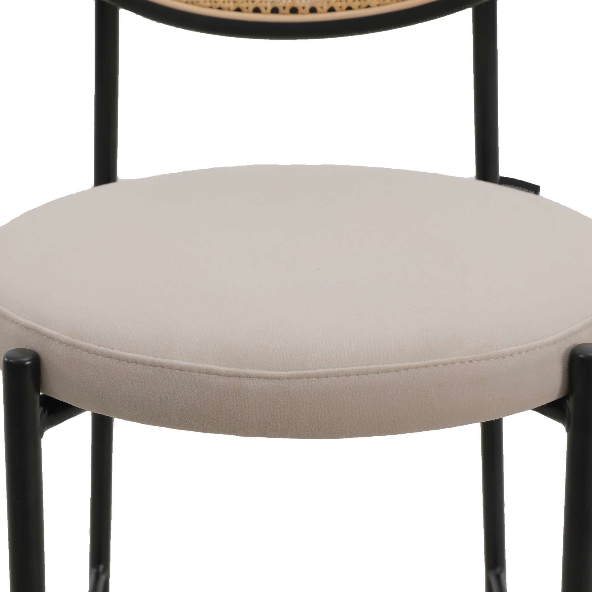 LeisureMod Euston Modern Wicker Bar Stool With Black Steel Frame | Bar Stools | Modishstore - 7