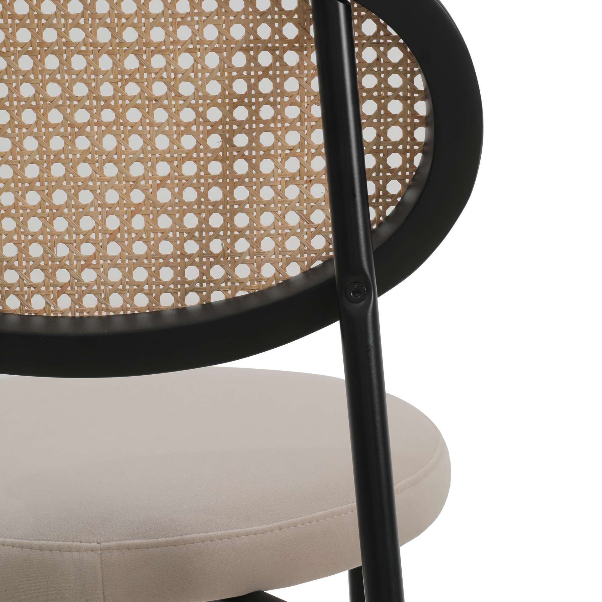 LeisureMod Euston Modern Wicker Bar Stool With Black Steel Frame | Bar Stools | Modishstore - 8