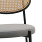 LeisureMod Euston Modern Wicker Bar Stool With Black Steel Frame | Bar Stools | Modishstore - 34