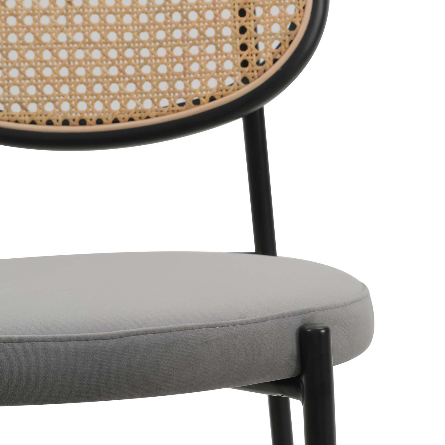 LeisureMod Euston Modern Wicker Bar Stool With Black Steel Frame | Bar Stools | Modishstore - 34
