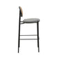 LeisureMod Euston Modern Wicker Bar Stool With Black Steel Frame | Bar Stools | Modishstore - 31
