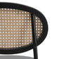 LeisureMod Euston Modern Wicker Bar Stool With Black Steel Frame | Bar Stools | Modishstore - 25
