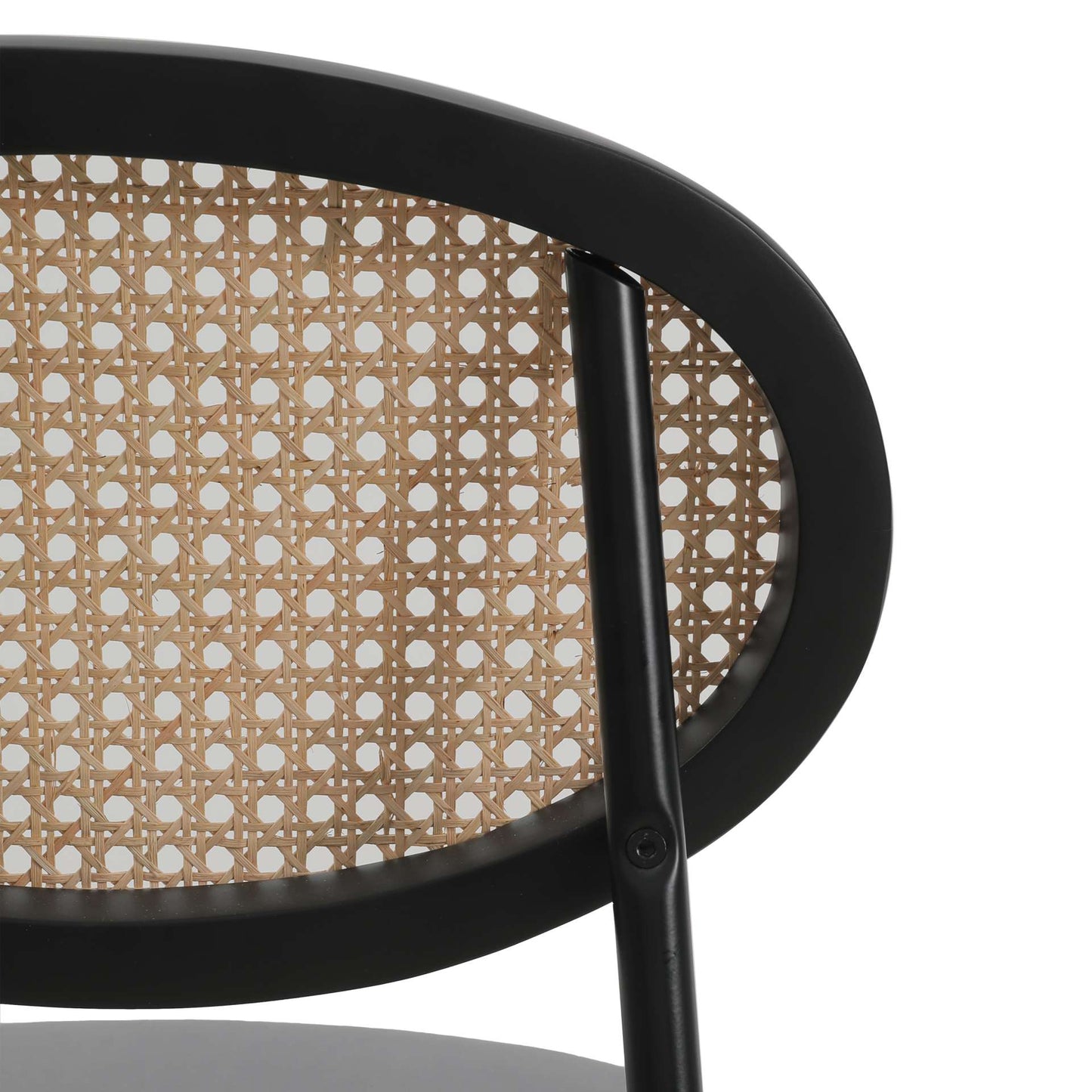 LeisureMod Euston Modern Wicker Bar Stool With Black Steel Frame | Bar Stools | Modishstore - 25