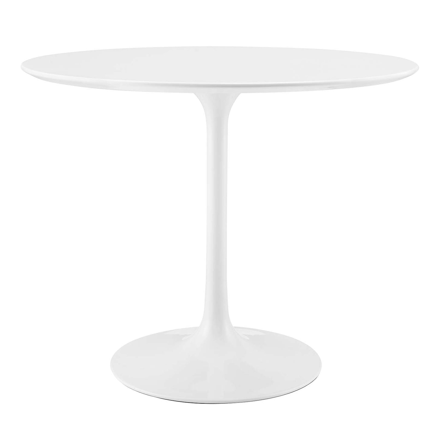 Modway Lippa 36" Round Wood Top Dining Table in White - EEI-1116