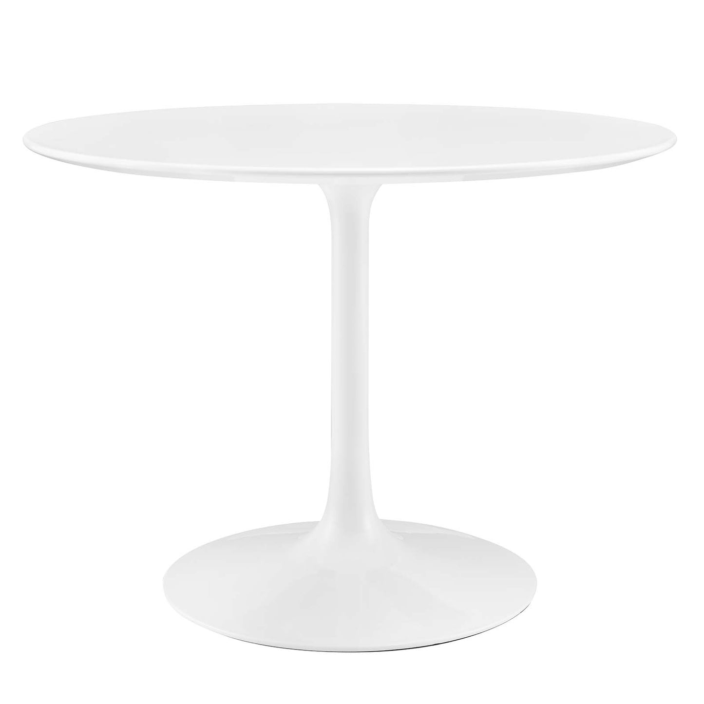 Modway Lippa 40" Round Wood Top Dining Table in White - EEI-1117