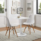 Modway Lippa 24" Square Wood Top Dining Table - White - EEI-1122