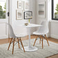 Modway Lippa 24" Square Wood Top Dining Table - White - EEI-1122 | Dining Tables | Modishstore - 6