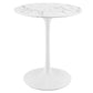 Modway Lippa 28" Round Artificial Marble Dining Table - EEI-1128
