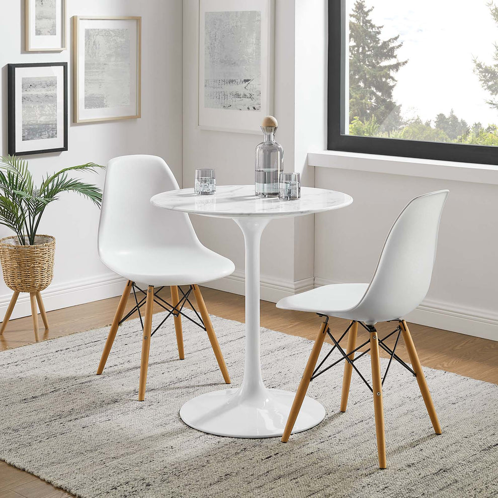 Modway Lippa 28" Round Artificial Marble Dining Table - EEI-1128 | Dining Tables | Modishstore - 6