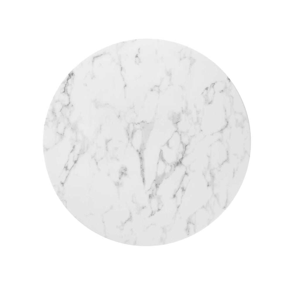 Modway Lippa 36" Round Artificial Marble Dining Table - EEI-1129 | Dining Tables | Modishstore - 8