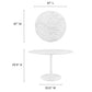 Modway Lippa 47" Round Artificial Marble Dining Table - EEI-1131 | Dining Tables | Modishstore - 9