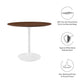 Modway Lippa 36" Round Walnut Dining Table - Walnut - EEI-1136 | Dining Tables | Modishstore - 10