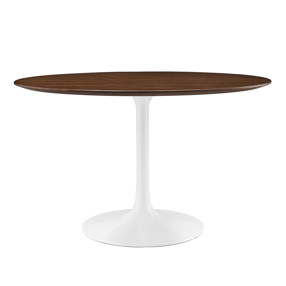 Modway Lippa 47" Round Walnut Top Dining Table in Walnut - EEI-1137 | Dining Tables | Modishstore - 8