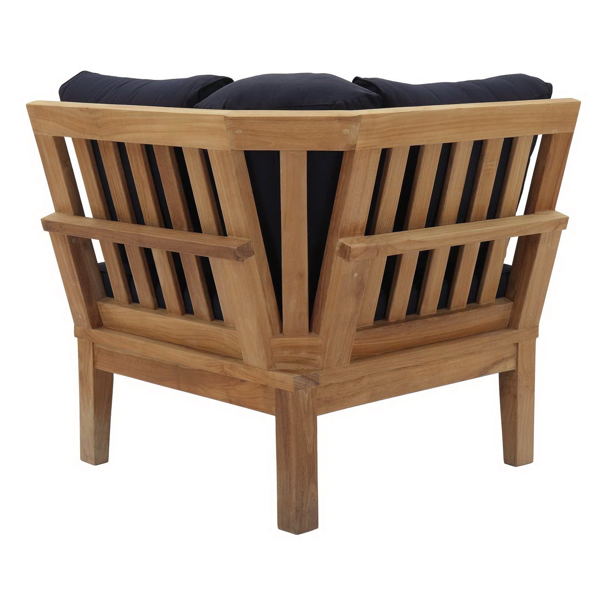 Marina Outdoor Patio Teak Corner Sofa - Thumbnail 5