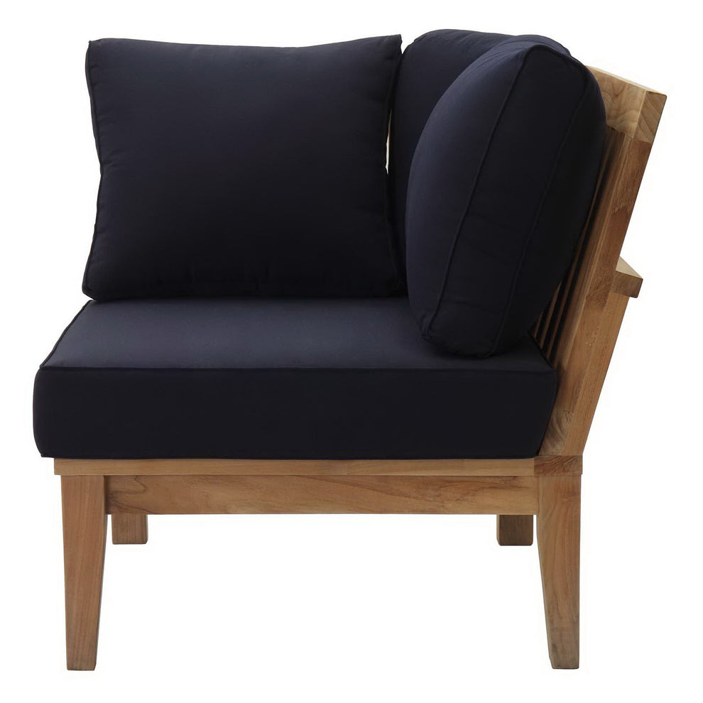 Marina Outdoor Patio Teak Corner Sofa by Modway | Sofas | Modishstore - 5