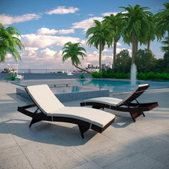 Modway Peer Outdoor Patio Chaise Rattan daybed with Storage Modern