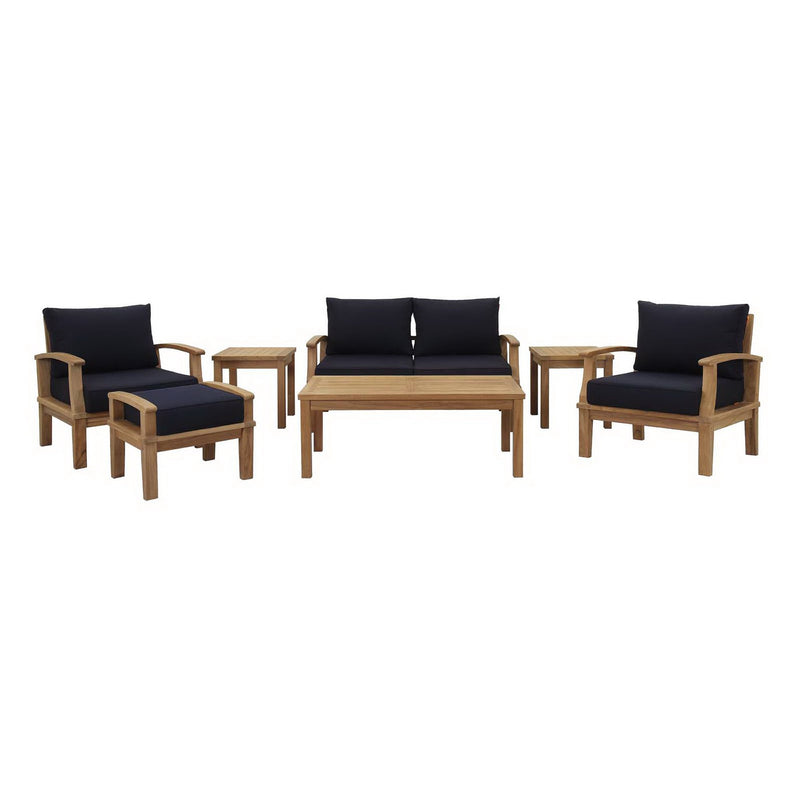 Marina 7 Piece Outdoor Patio Teak Set by Modway | Sofas | Modishstore - 10