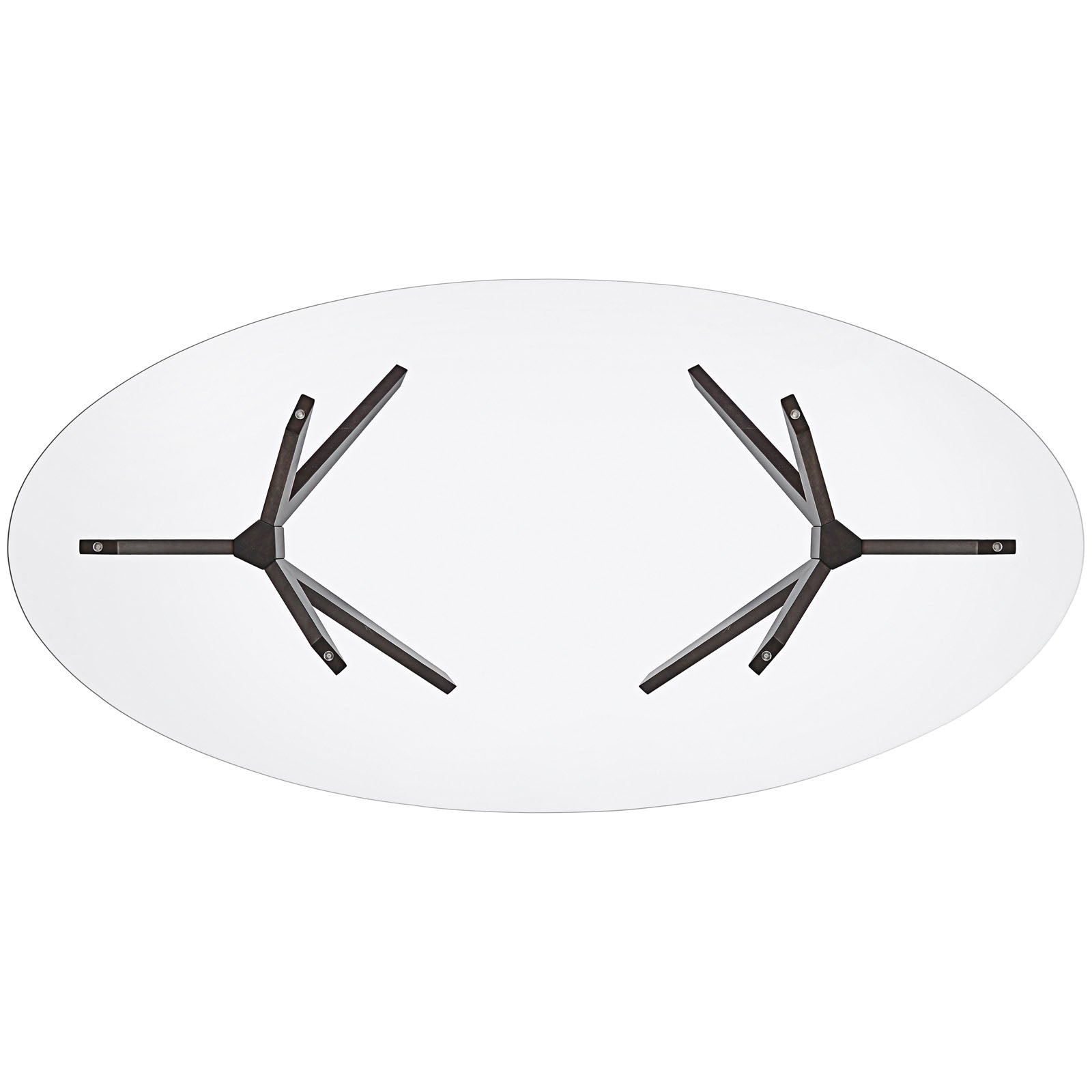 Duet Oval Dining Table By Modway - EEI-1617 | Dining Tables | Modishstore - 5