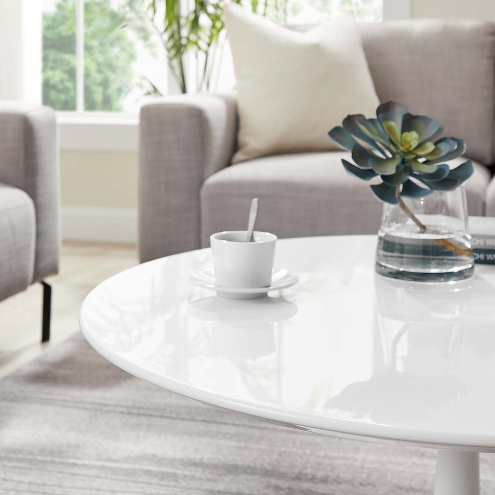 Modway Lippa 36" Coffee Table in White - EEI-1646 | Coffee Tables | Modishstore - 6