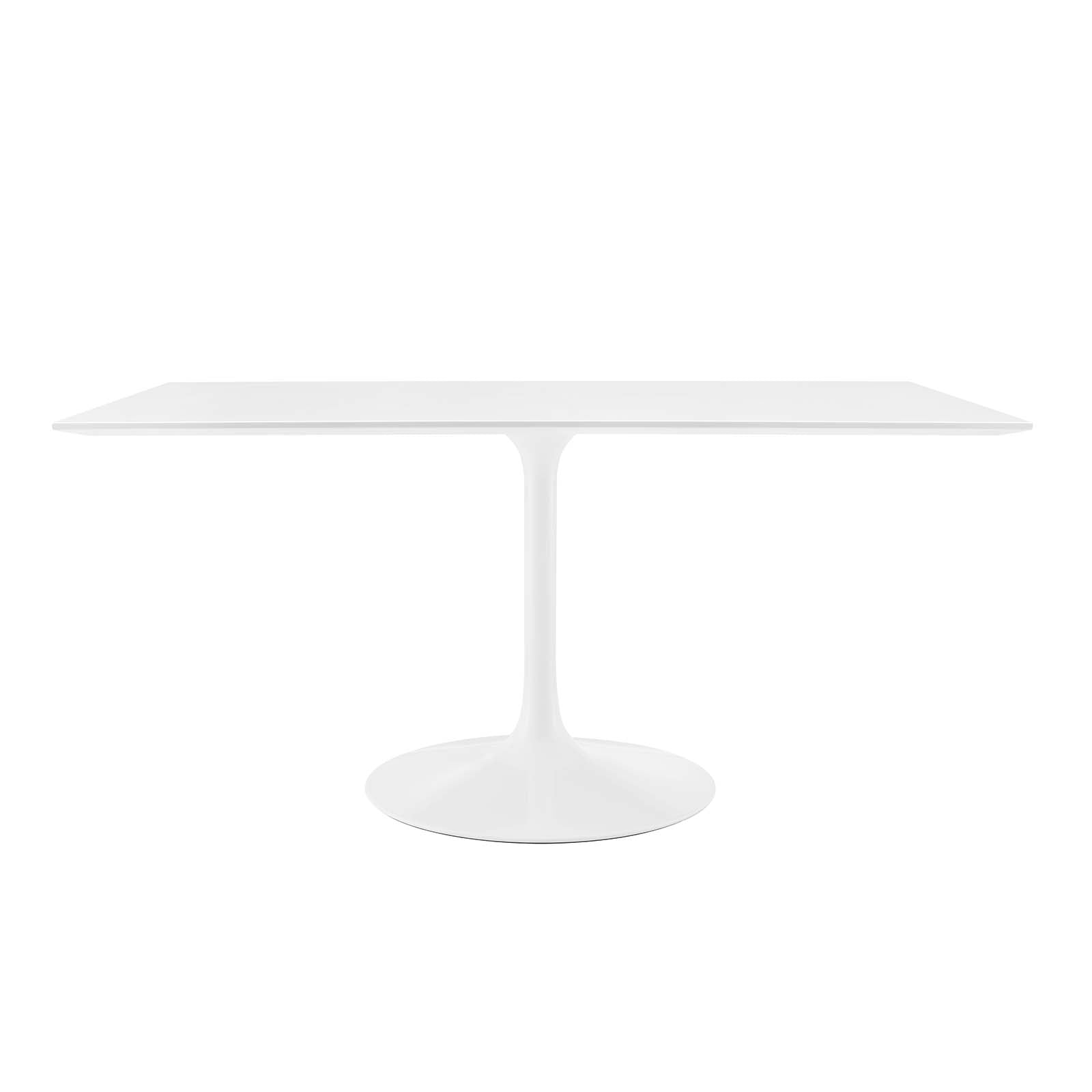 Modway Lippa 60" Rectangle Wood Top Dining Table in White - EEI-1656 | Dining Tables | Modishstore - 7