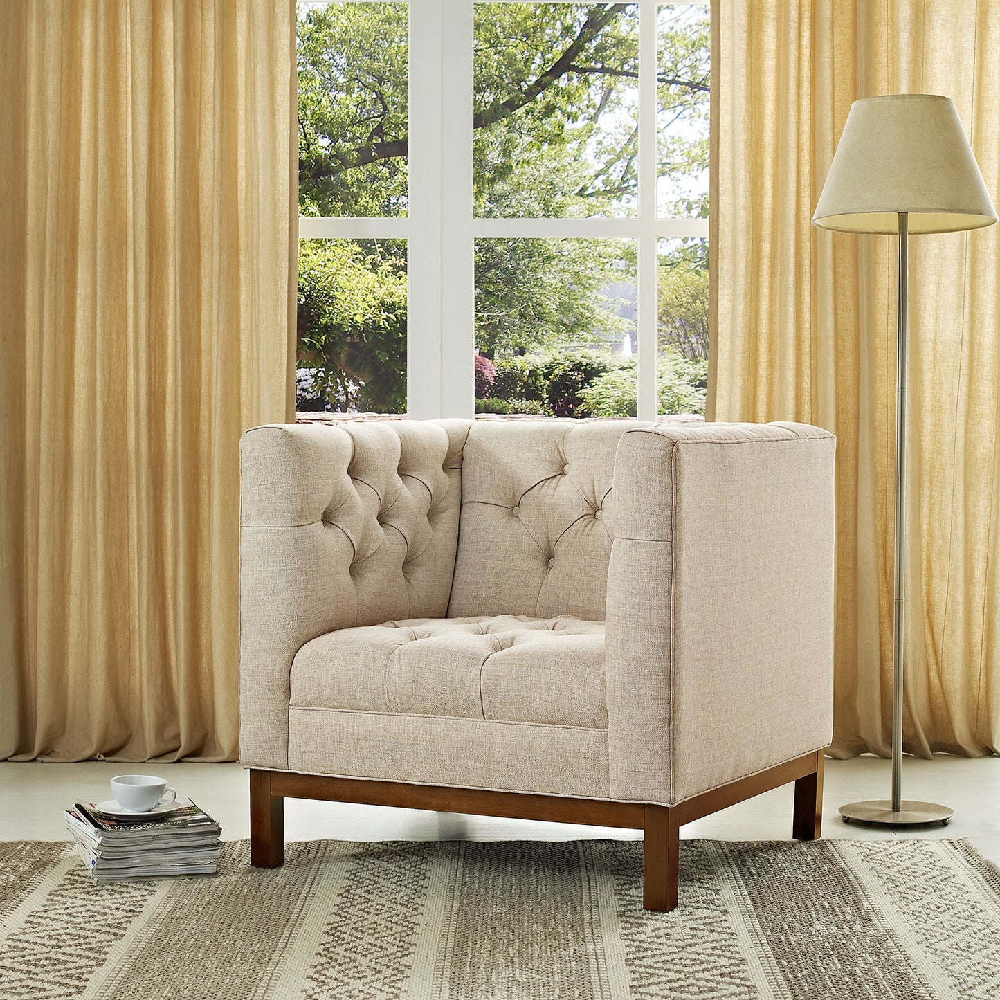 Panache Upholstered Fabric Armchair By Modway - EEI-1801