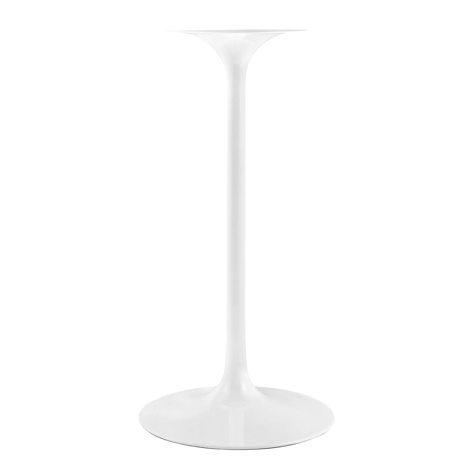 modway Lippa 28" Square Wood Top Bar Table White - EEI-1826 | Bar Tables | Modishstore - 9