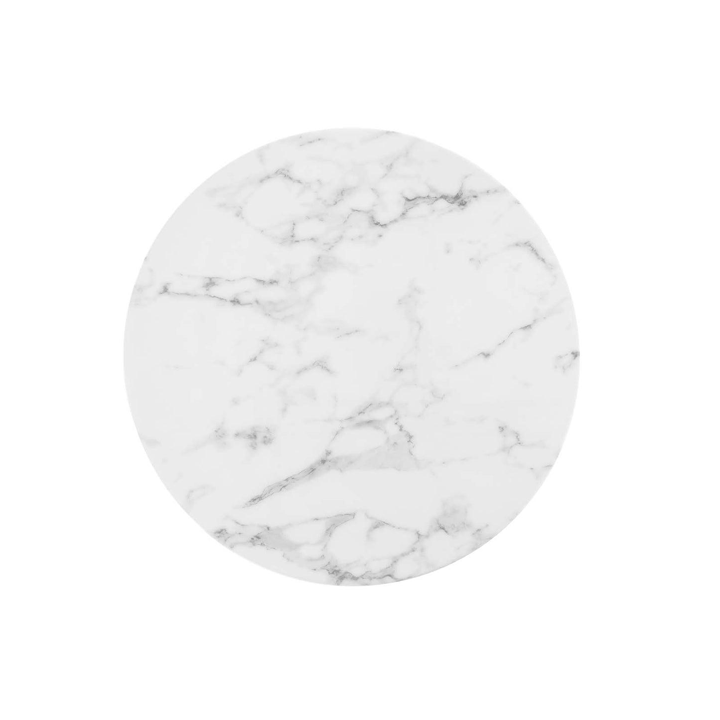 Modway Lippa 28" Artificial Marble Bar Table in White - EEI-1827