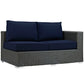 Sojourn Outdoor Patio Sunbrella Right Arm Loveseat By Modway - EEI-1857