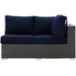Sojourn Outdoor Patio Sunbrella Right Arm Loveseat By Modway - EEI-1857