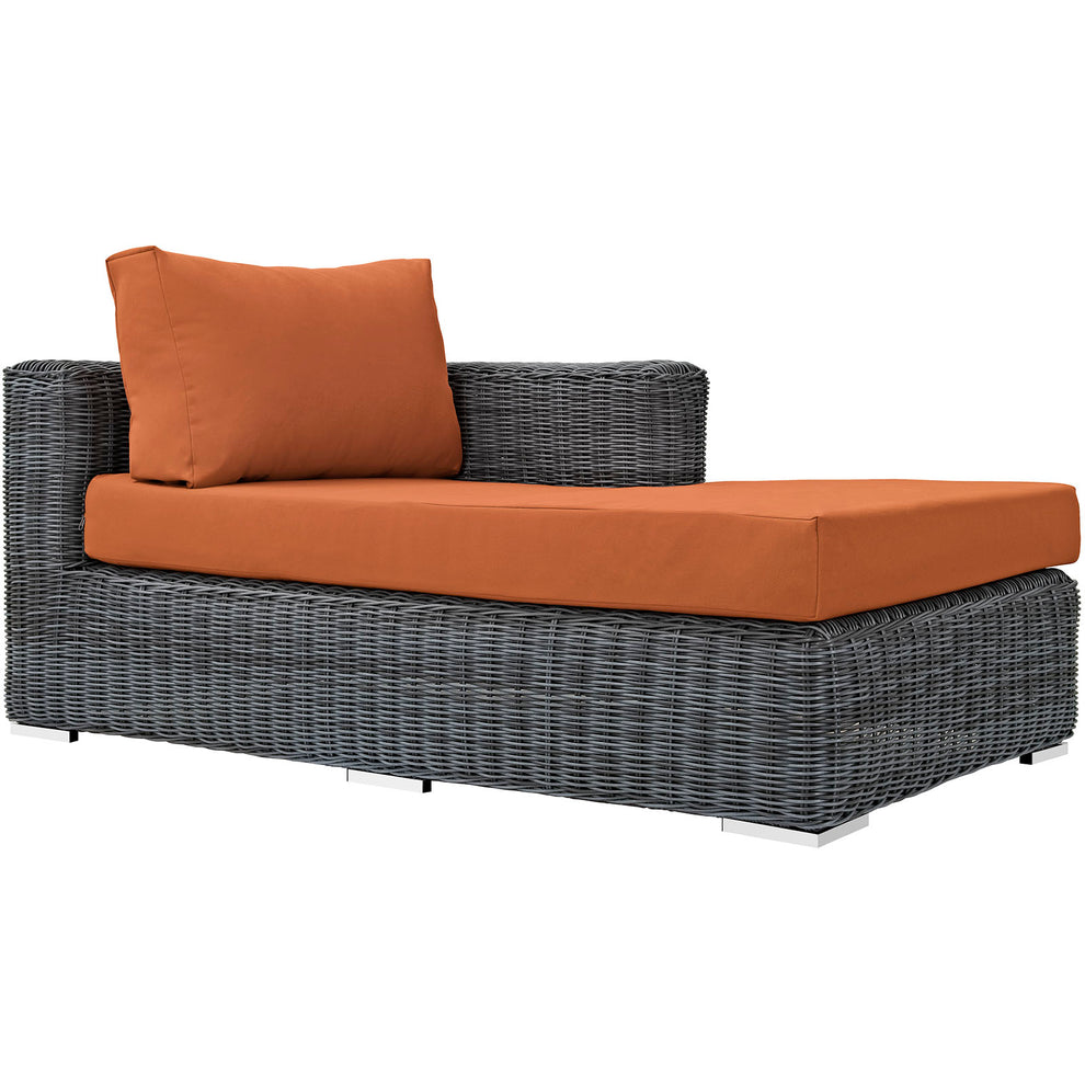 Modway Summon Outdoor Patio Right Arm Chaise - EEI-1873 | Outdoor Sofas, Loveseats & Sectionals | Modishstore - 6