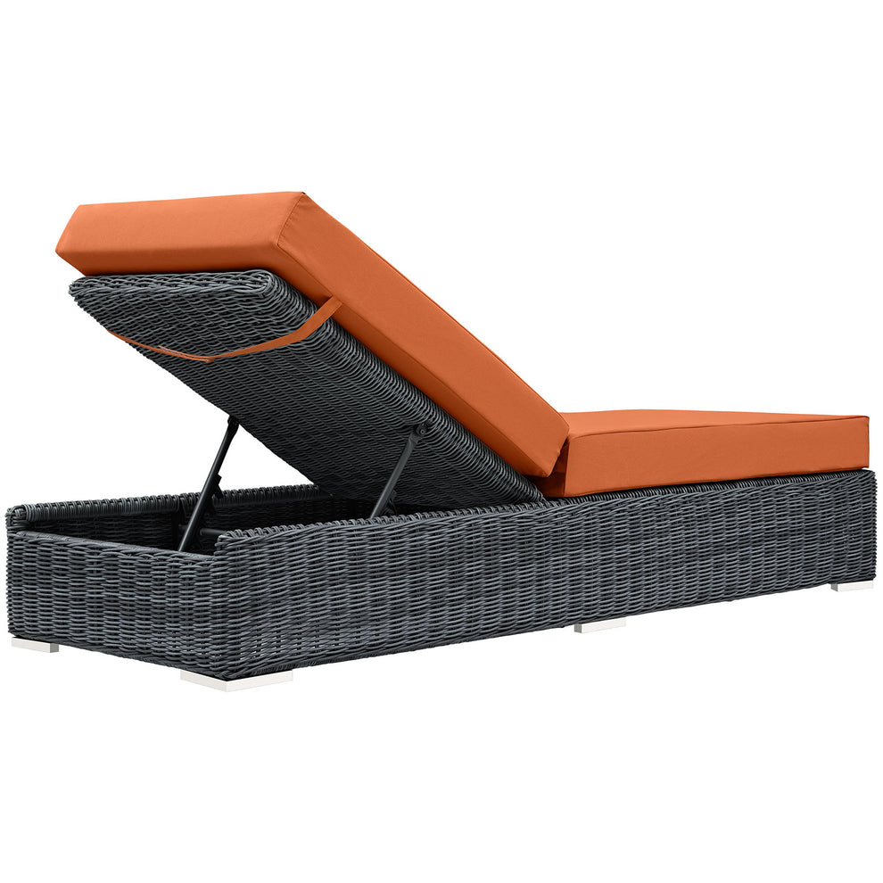 Summon Outdoor Patio Sunbrella® Chaise Lounge By Modway - EEI-1876 | Outdoor Chaise Lounges | Modishstore - 17