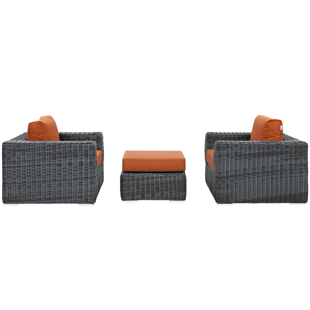 Modway Summon 3 Piece Outdoor Patio Sunbrella Sectional Set - EEI-1905 - EEI-1905 | Outdoor Sofas, Loveseats & Sectionals | Modishstore - 19