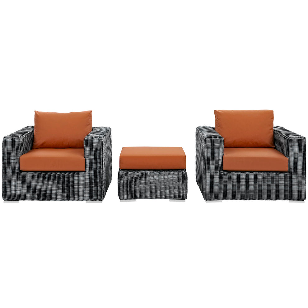 Modway Summon 3 Piece Outdoor Patio Sunbrella Sectional Set - EEI-1905 - EEI-1905 | Outdoor Sofas, Loveseats & Sectionals | Modishstore - 20